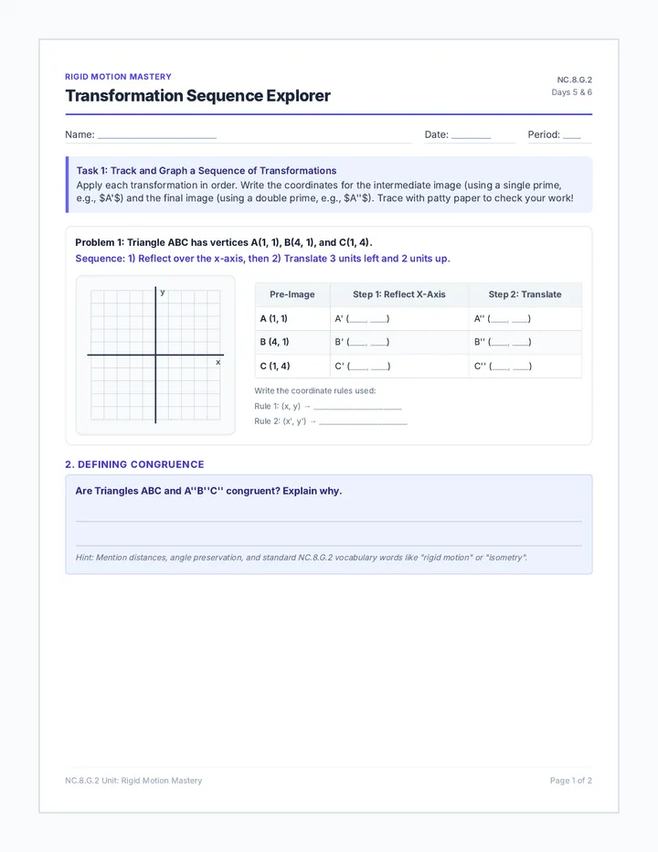 Transformation Sequence Explorer Handout
