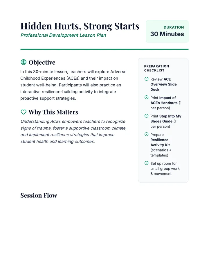 Hidden Hurts Lesson Plan Document