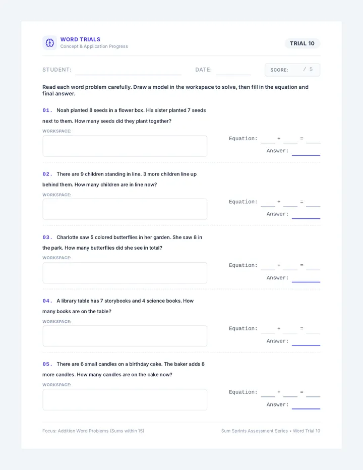 Word Problem Trial Ten