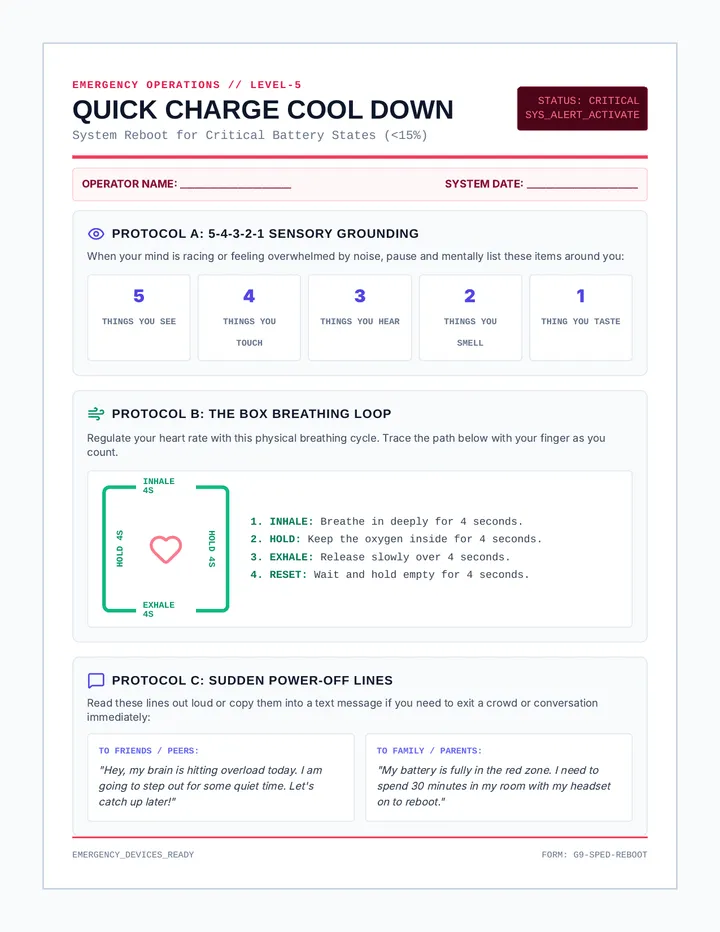 Quick Charge Cool Down