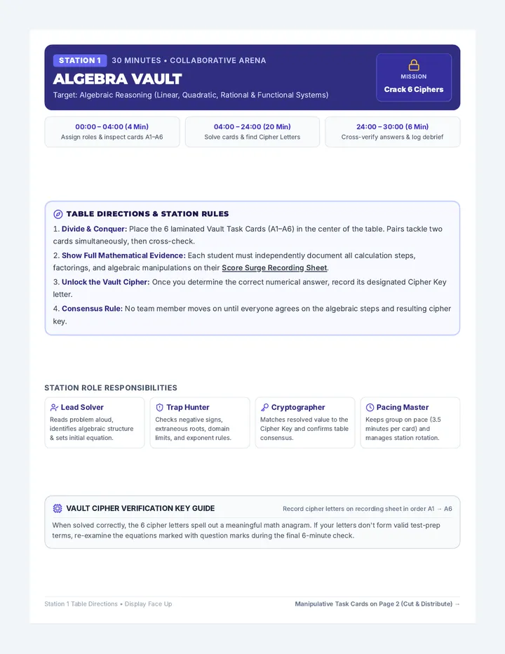 Algebra Vault Station Kit