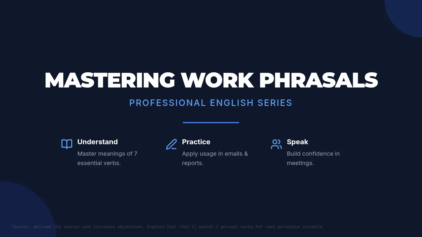 Work Phrasal Power Slides