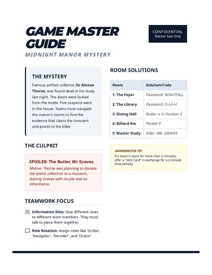 Game Master Guide