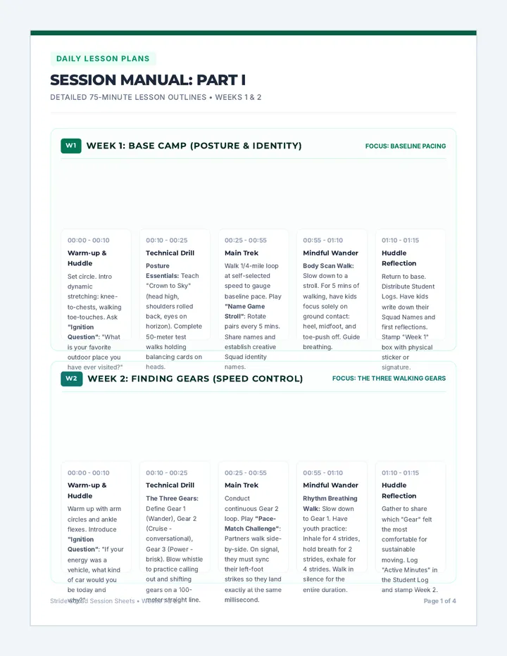 Stride Squad Session Manual