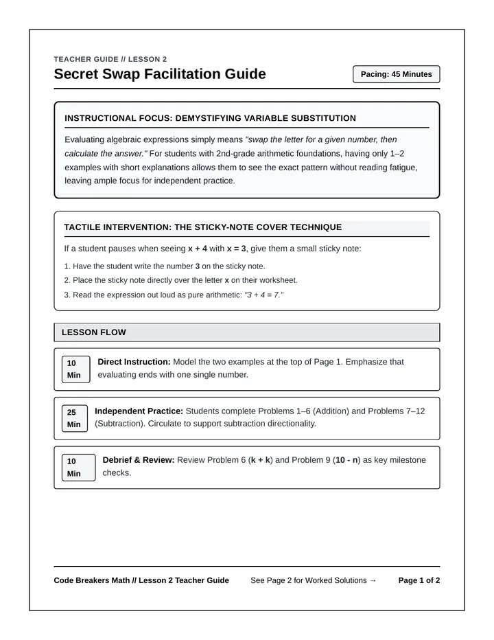 Secret Swap Facilitation Guide