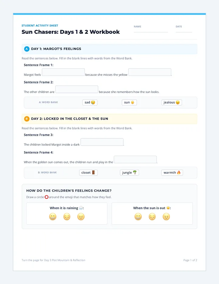 Sun Chasers Student Workbook