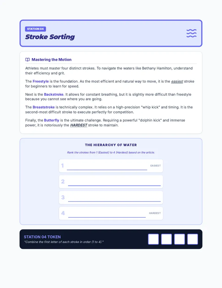 Stroke Sorting Station