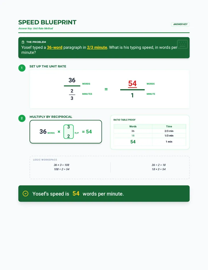 Speed Blueprint Answer Key