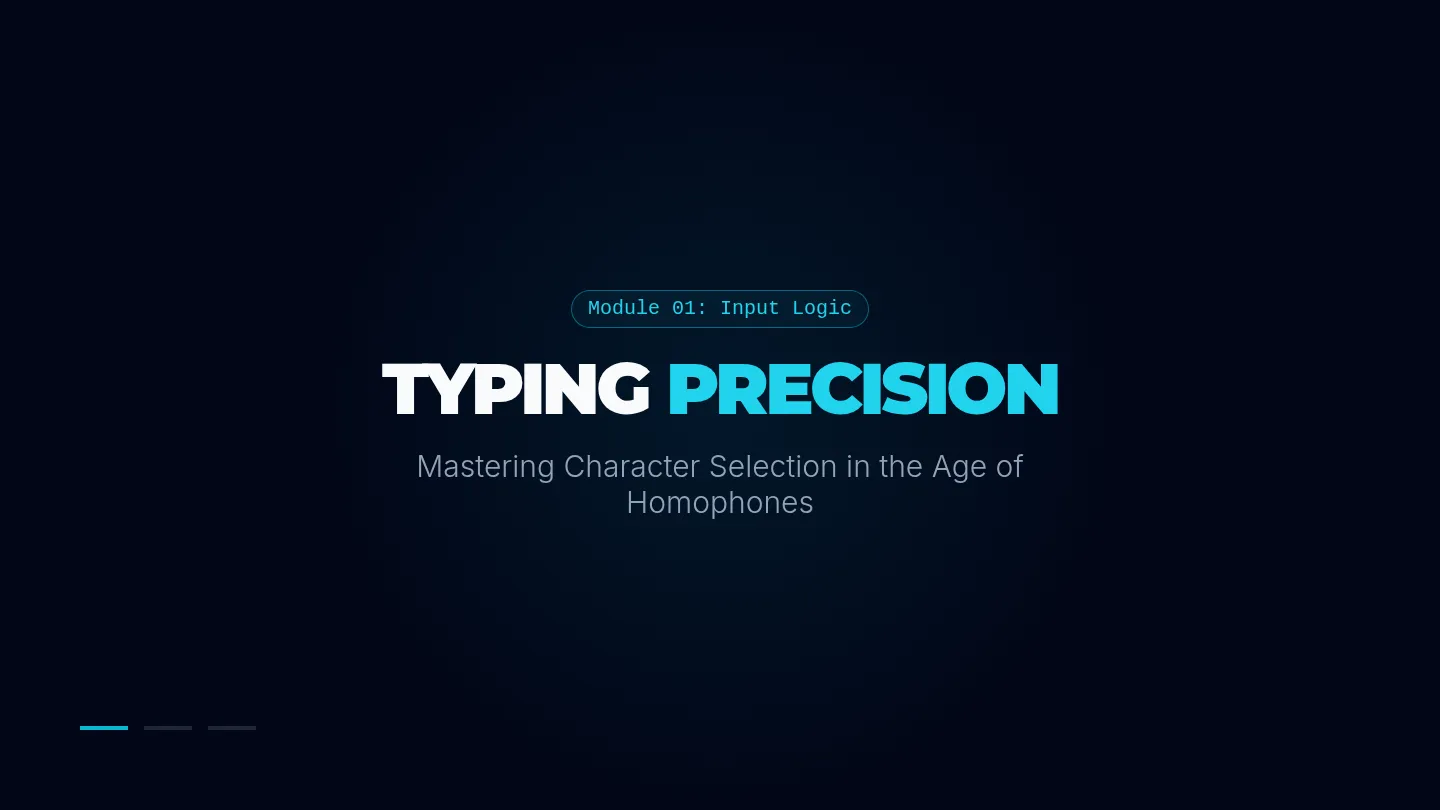 Typing Precision Slides