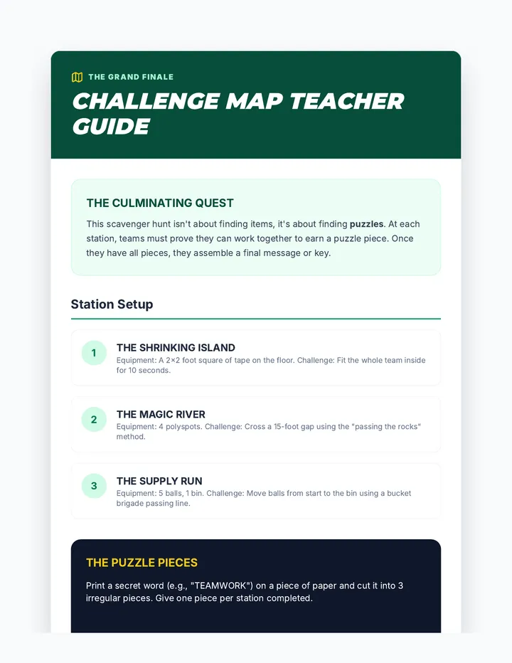 Challenge Map Teacher Guide
