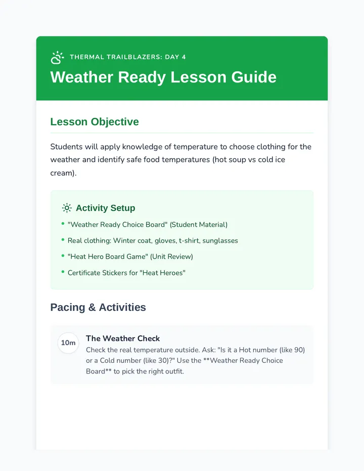 Weather Ready Teacher Guide