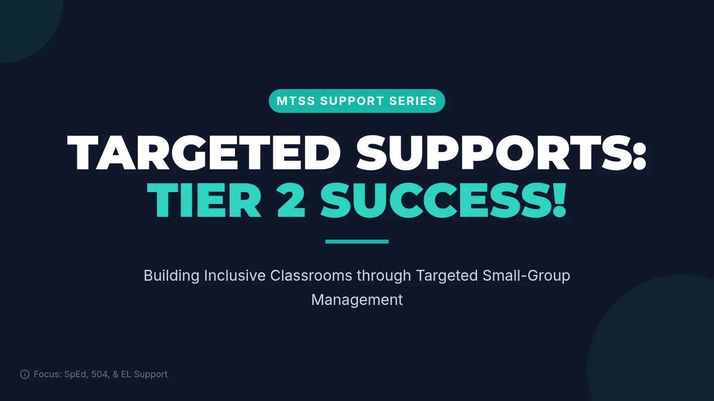 Tier 2 Management Slides