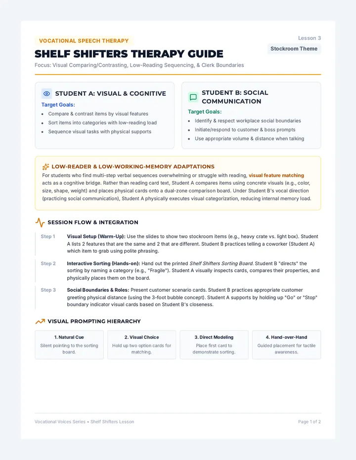Shelf Shifters Therapy Guide