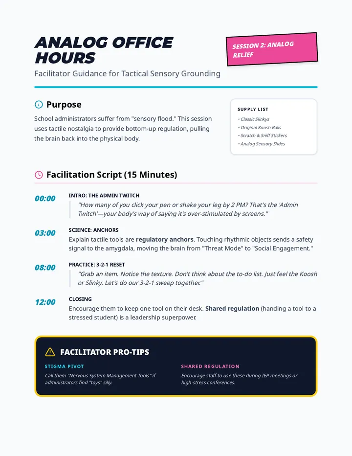 Sensory Station Guide