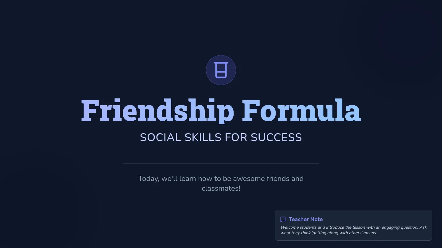 Friendship Formula Slides