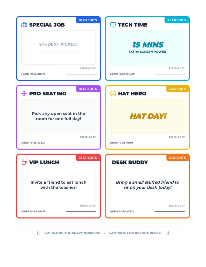 Reward Pass Coupons