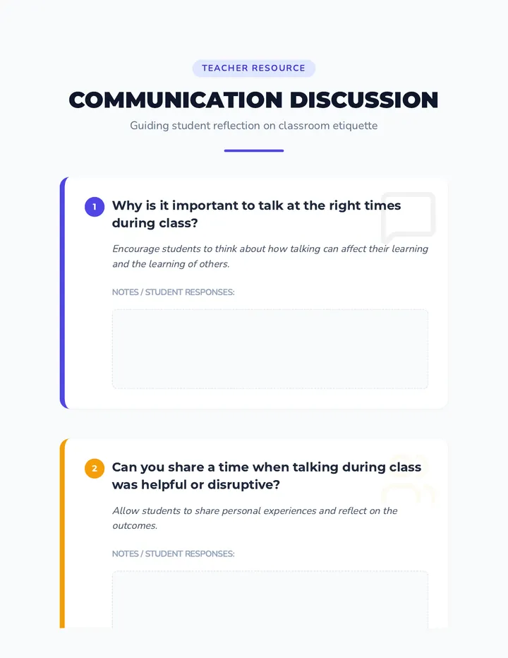 Communication Discussion Guide