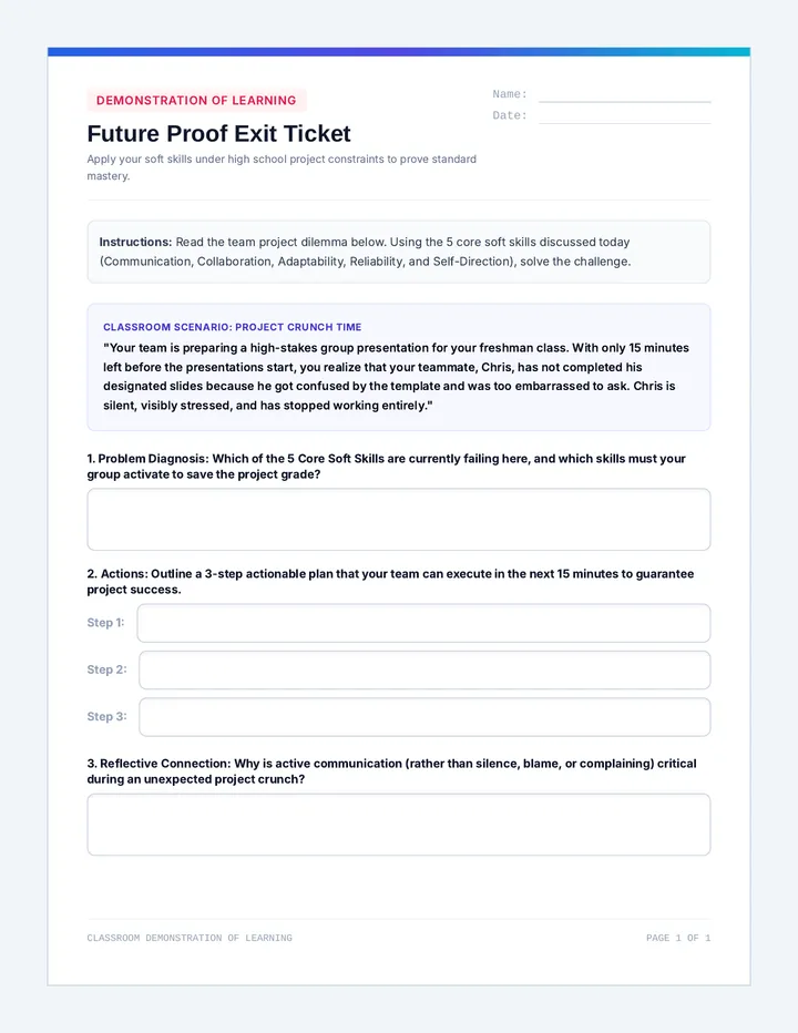 Future Proof Exit Ticket