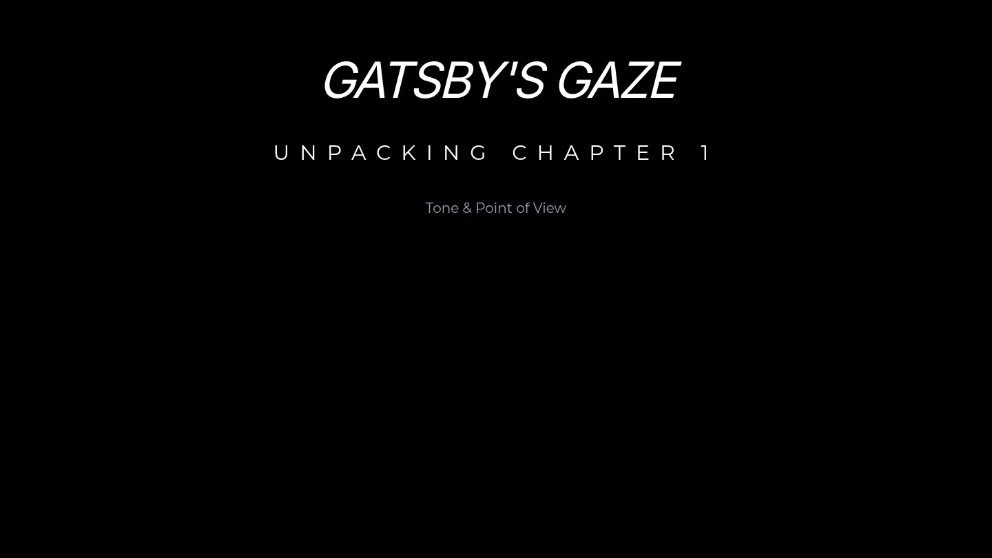 Gatsbys Gaze Slides