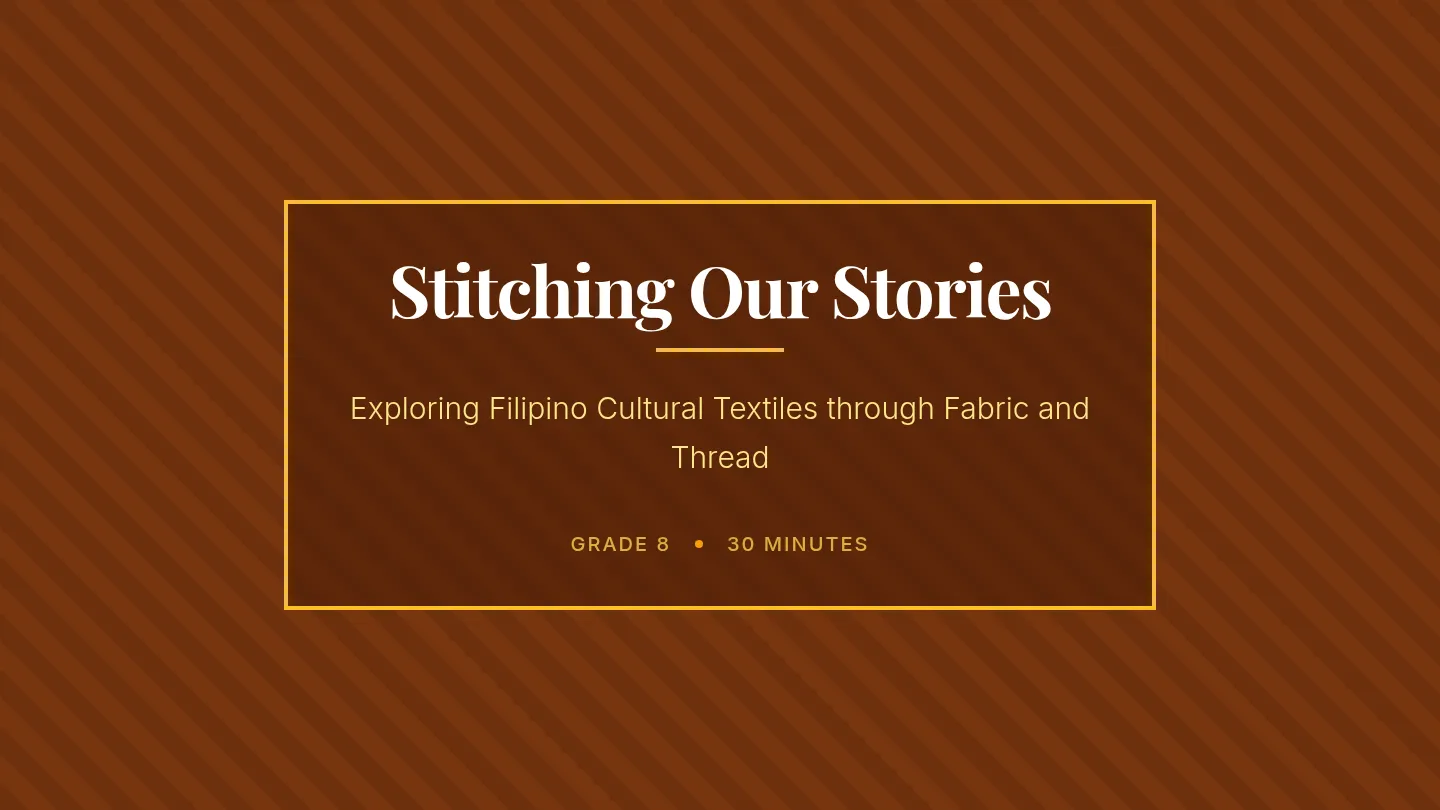 Culturally Responsive Sewing Slide Deck