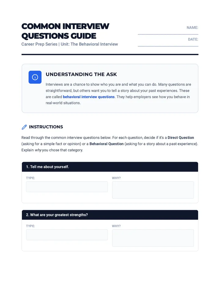 Interview Questions Guide