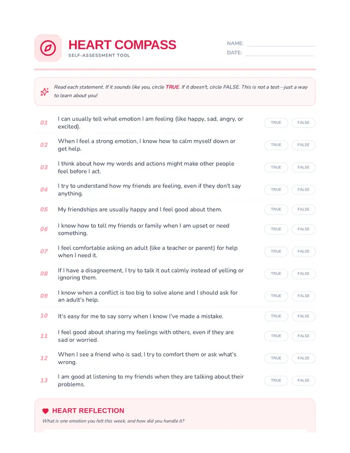 Heart Compass Assessment Quiz