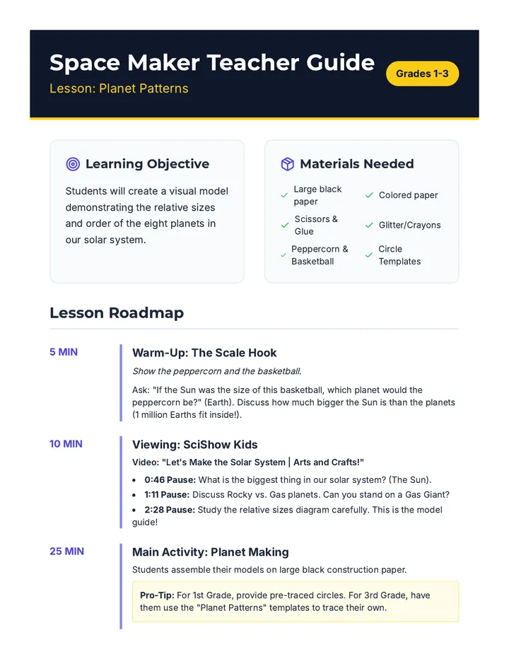 Space Maker Teacher Guide