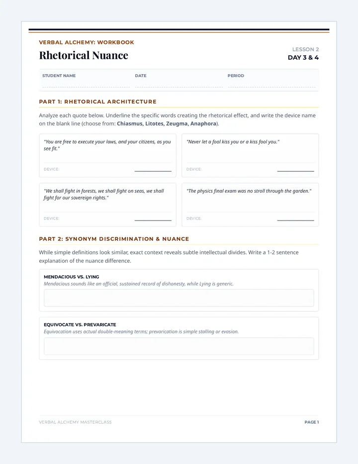 Rhetorical Analysis Worksheet