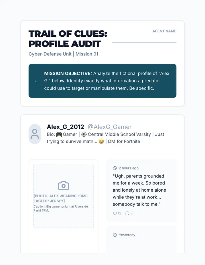 Detective Game Worksheet Audit