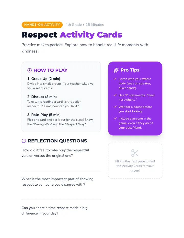 Respect Rocks Respect Rocks Building Kindness • Lesson • Lenny.com