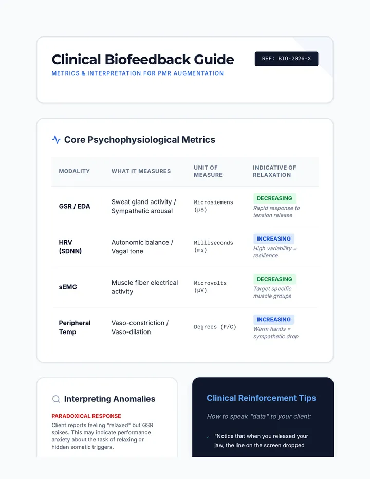 Biofeedback Interpretation Guide
