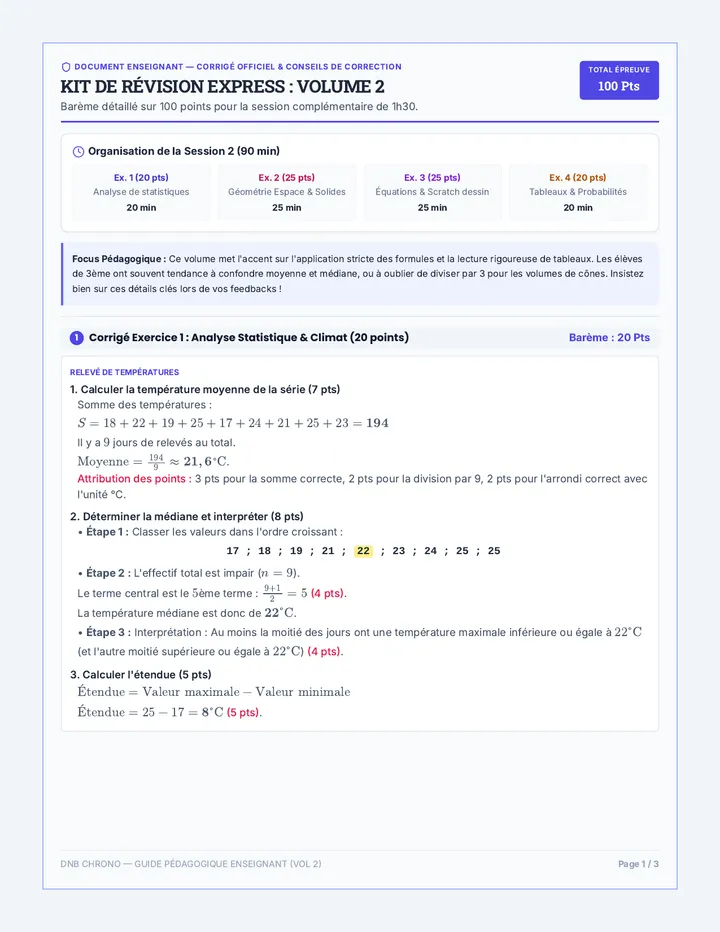 DNB Chrono Guide et Corrigé Vol 2 page 1
