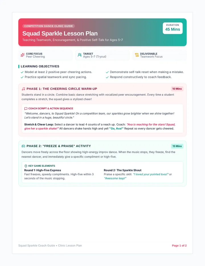 Squad Sparkle Teacher Guide