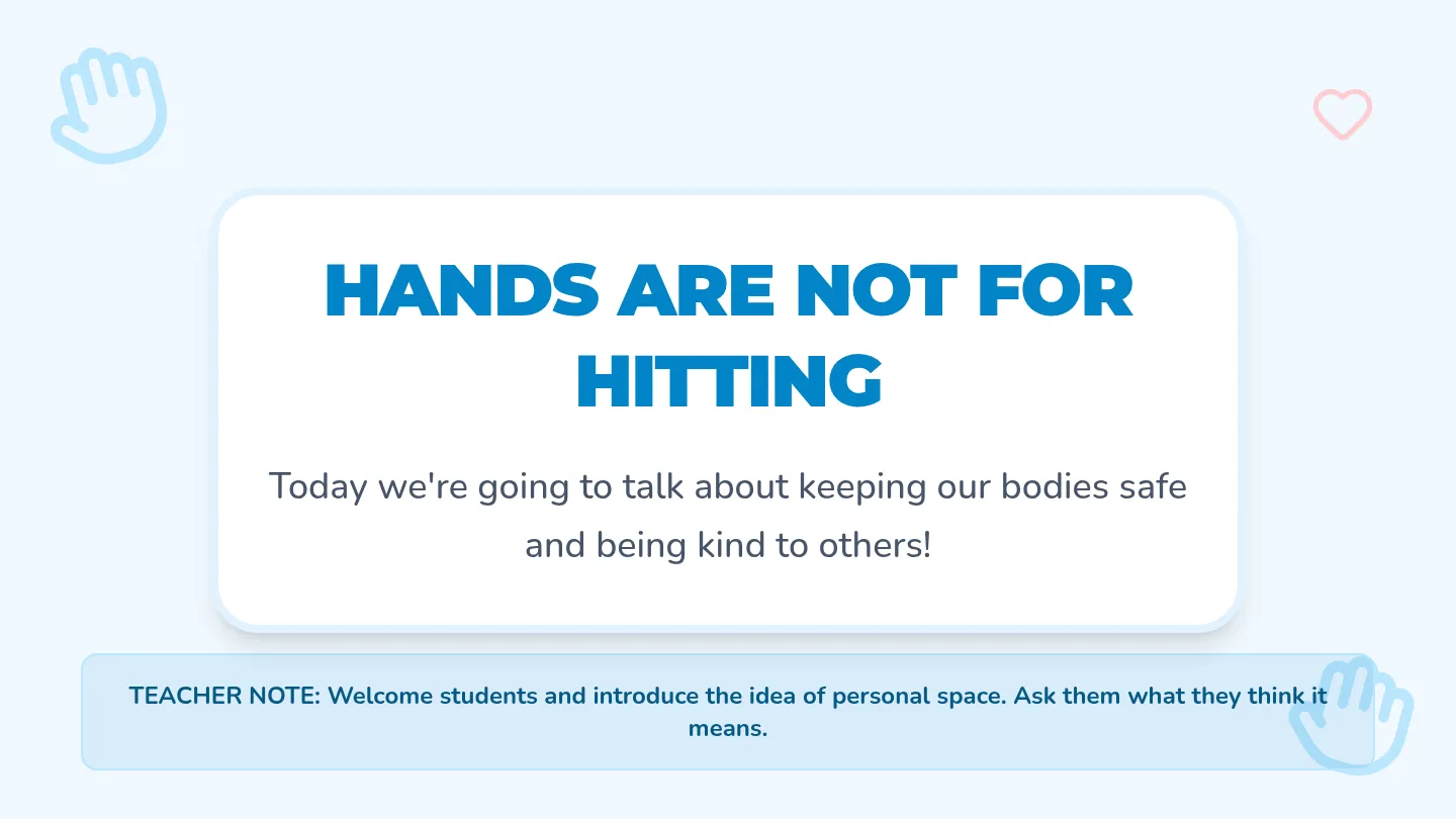 Hands Not Hitting Slides