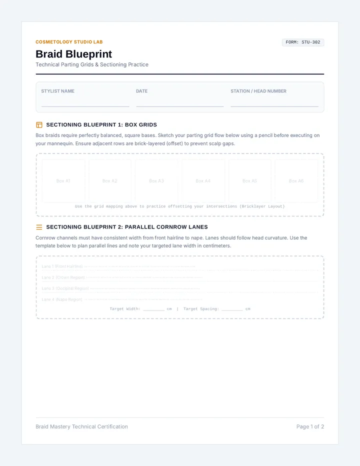 Braid Blueprint Worksheet