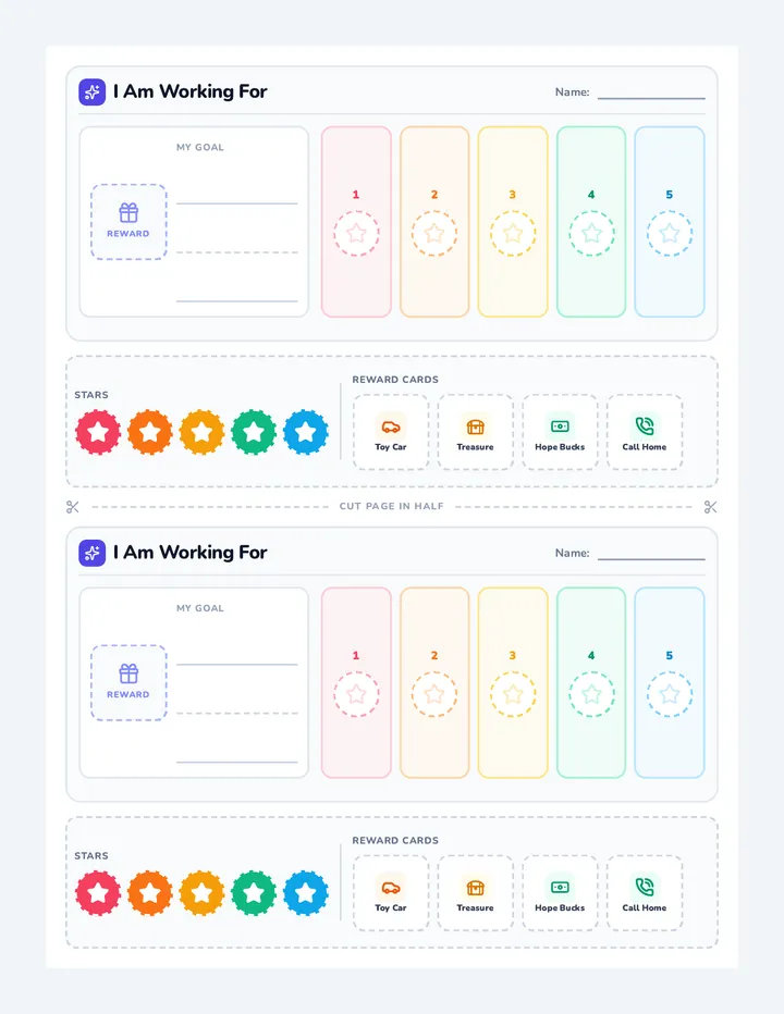Rainbow Goal Token Board