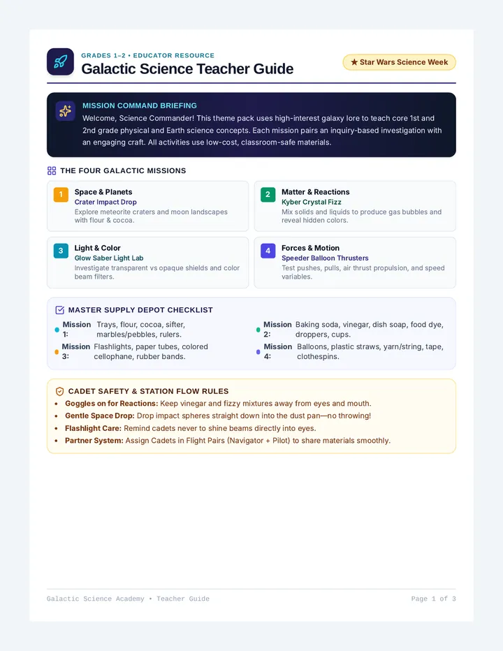 Galactic Science Teacher Guide