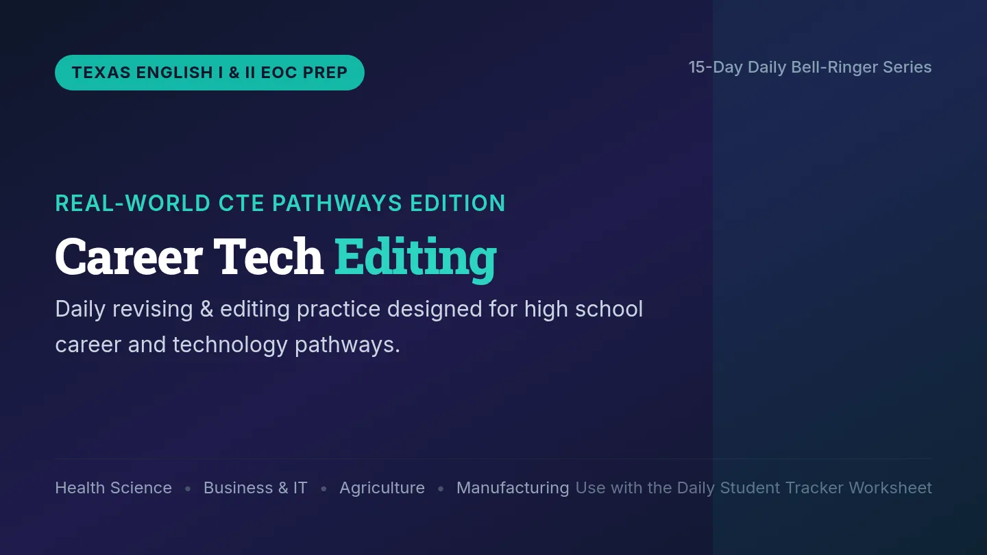 Career Tech Editing Slides