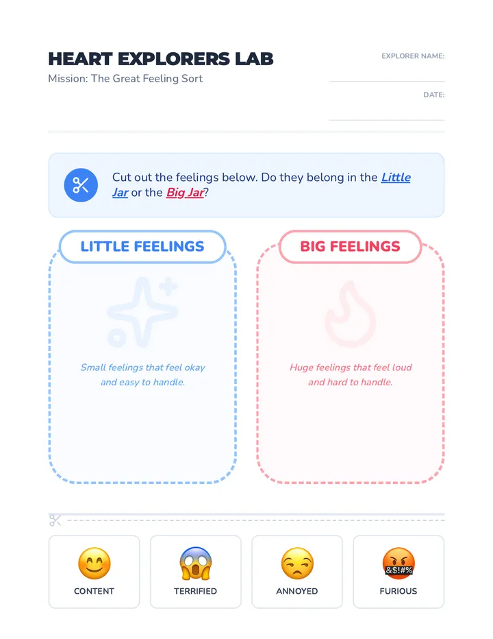 Emotion Sorting Worksheet