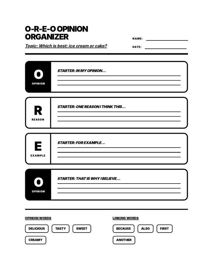 OREO Opinion Organizer