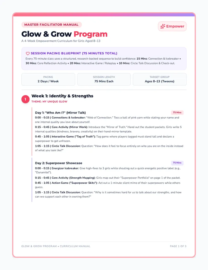 Glow Curriculum Guide