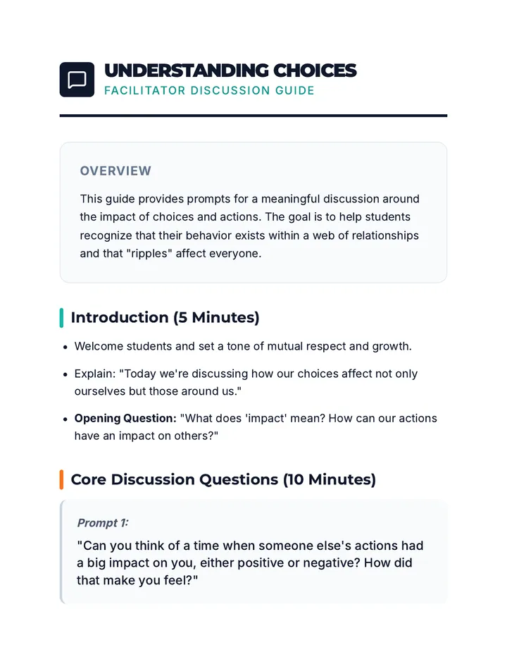 Understanding Choices Discussion Guide