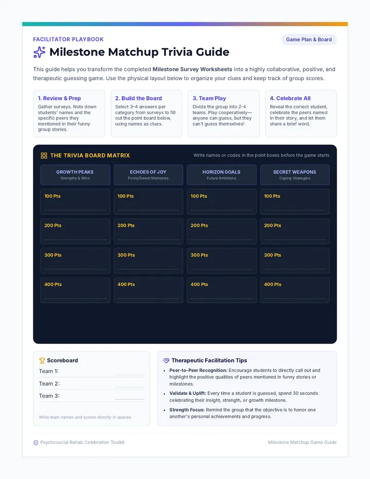Trivia Facilitator Guide