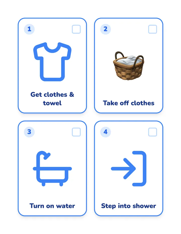 Shower Power Task Cards