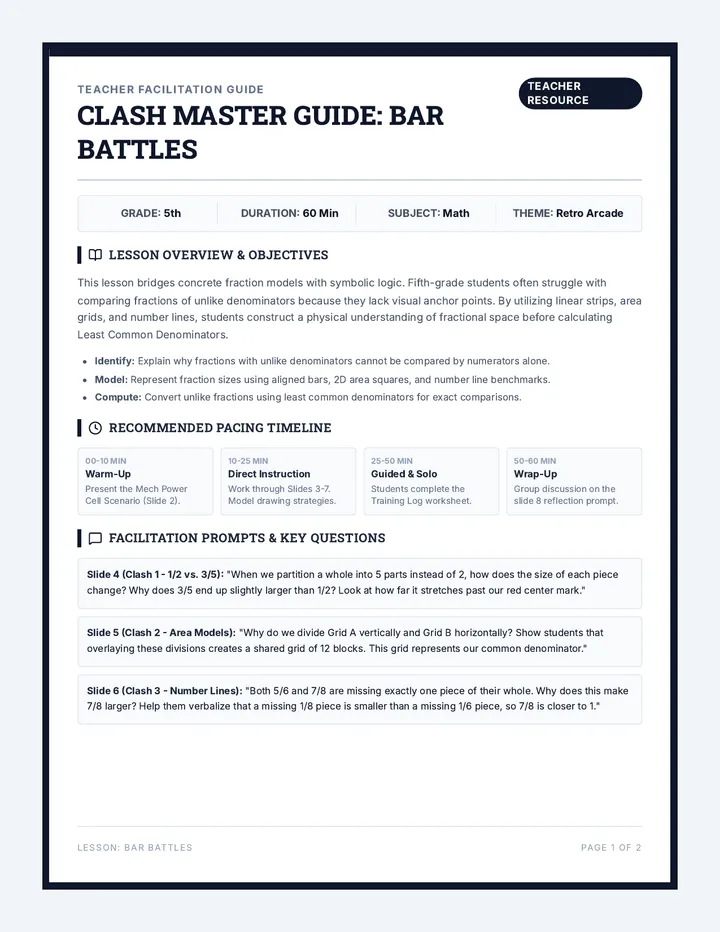 Clash Master Teacher Guide