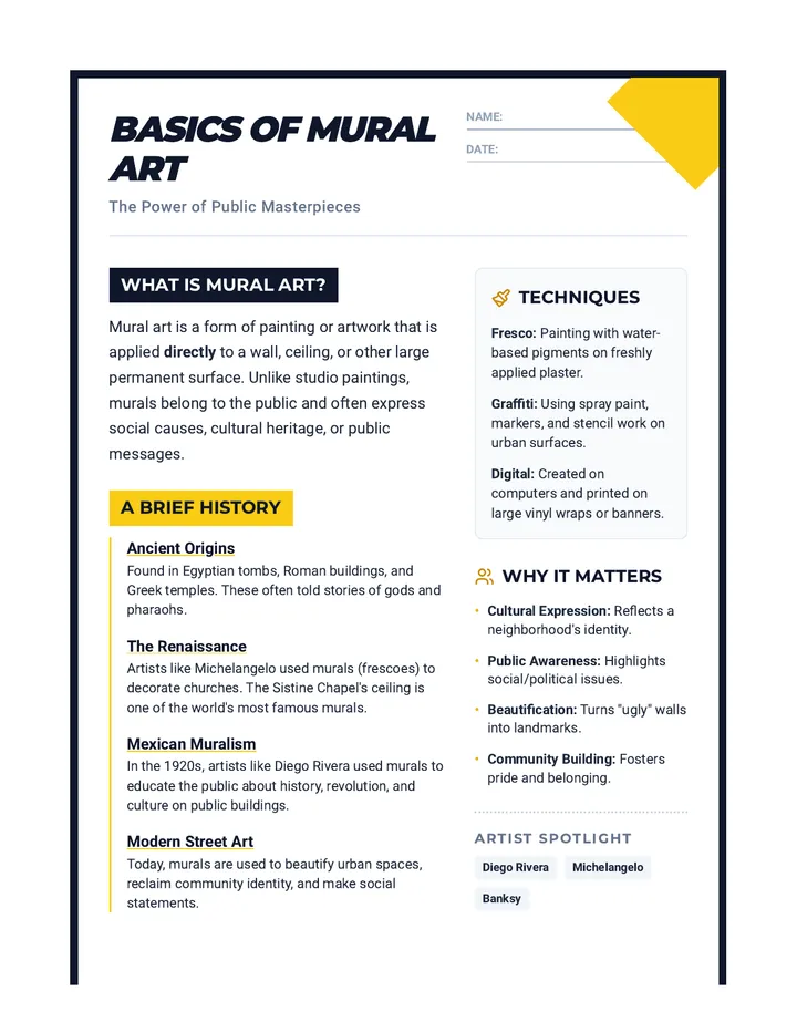 Mural Basics Handout
