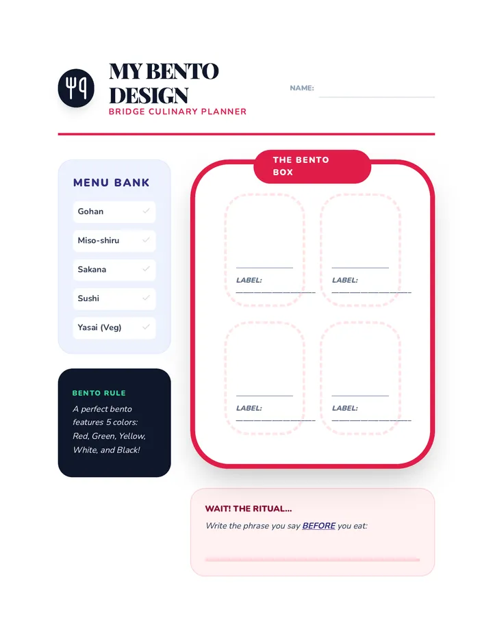Oishii Journeys Bridge Organizer