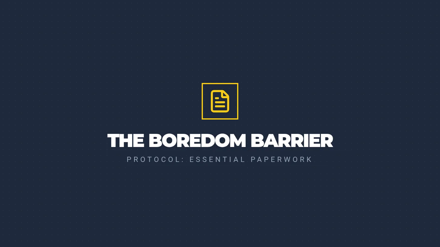 Boredom Barrier Slides
