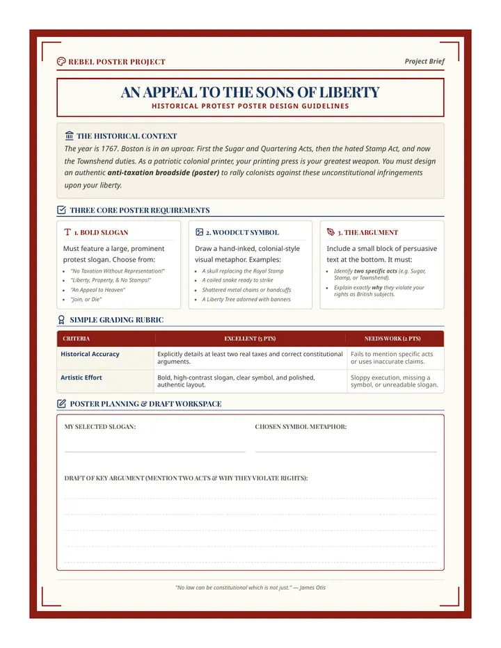 Rebel Poster Guidelines