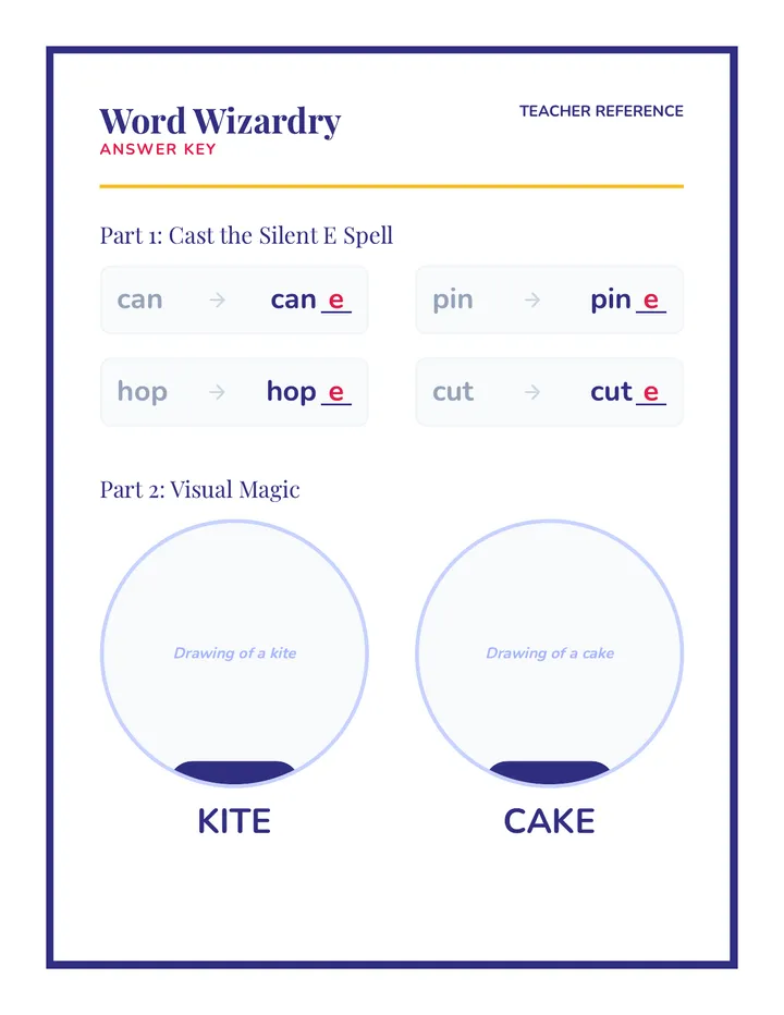 Word Wizardry Answer Key